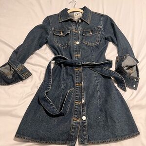 DENIM ZARA DRESS XS